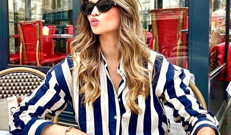You can’t deny the chicness of a striped shirt.